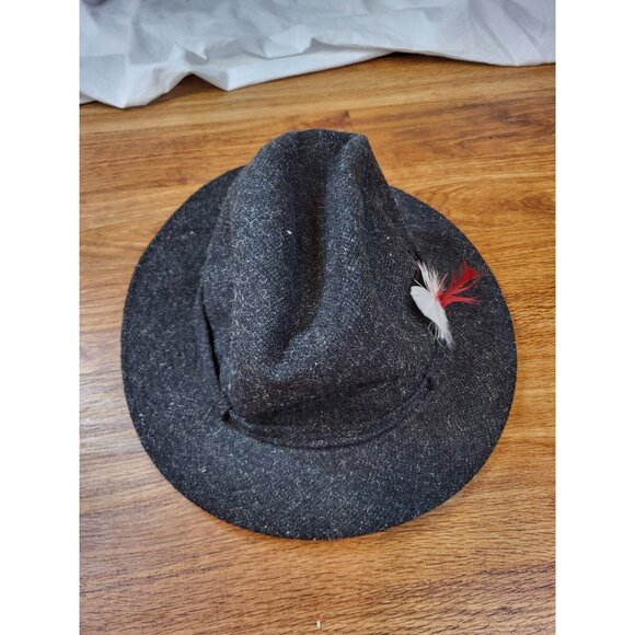 Men's Grey‎ Wool? Fedora Biltmore Hat - Picture 2 of 3